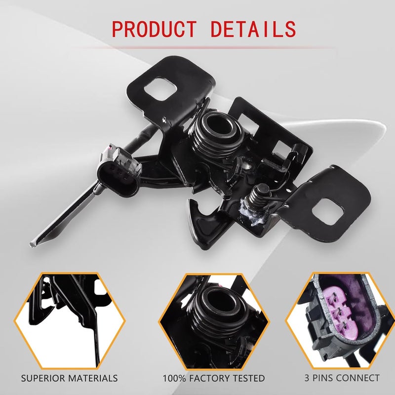 Predep Hood Latch Compatible for Chevrolet Malibu 2013-2016 Replacement Hood Lock 22830704 - Image 4